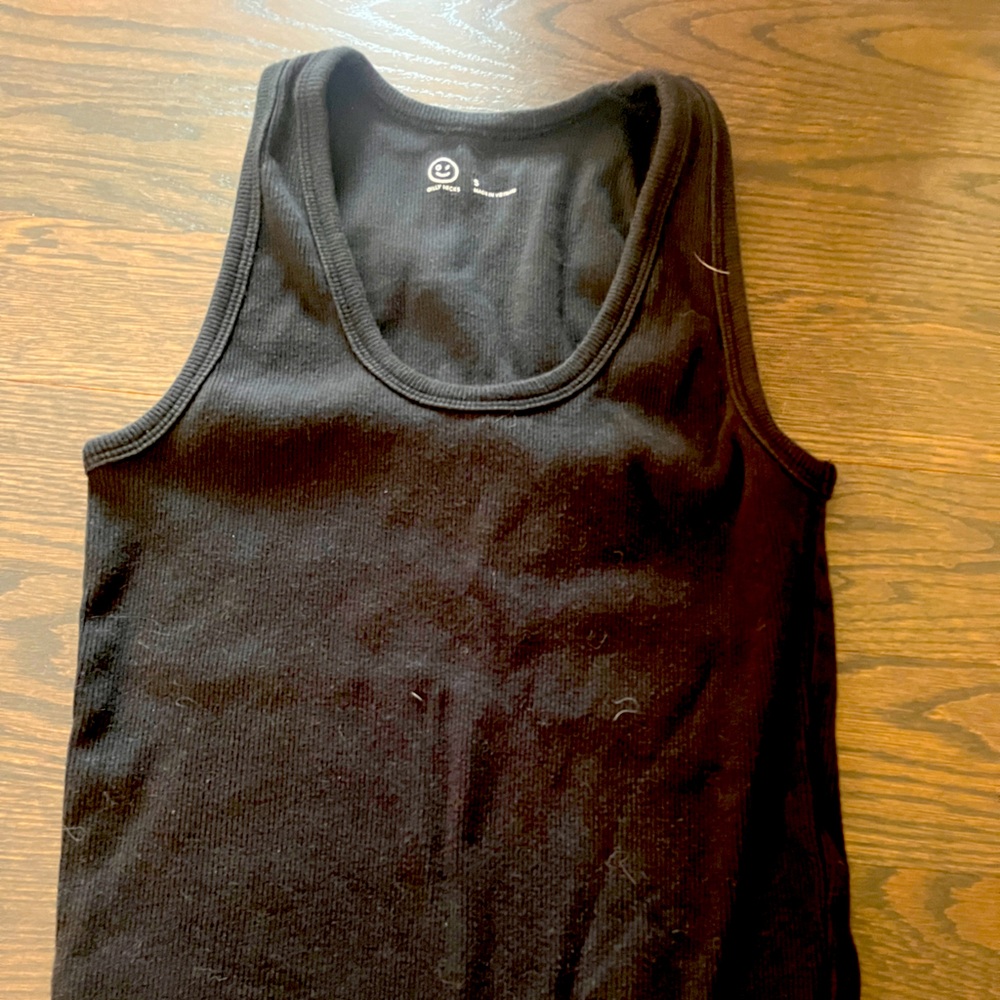 Black tank top